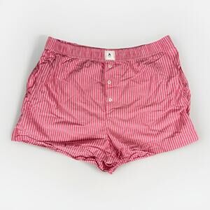 by Anthropologie The Wren Boxer Shorts Size Women's Large Red Pink